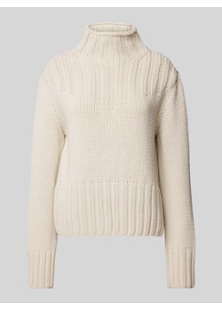 Sweter z dzianiny o grubym ściegu z dodatkiem żywej wełny ze sklepu Peek&Cloppenburg  w kategorii Swetry damskie - zdjęcie 175064366