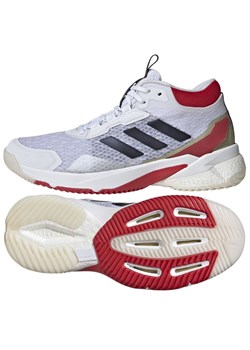 Buty adidas Crazyflight 5 Mid IG1611 białe ze sklepu ButyModne.pl w kategorii Buty sportowe męskie - zdjęcie 175064679