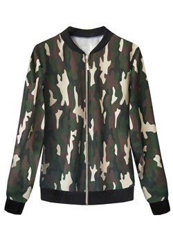 Cienka bluza typu bomber moro (261/1art) ze sklepu goodlookin.pl w kategorii Bluzy damskie - zdjęcie 175067739