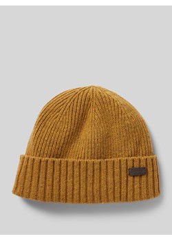 Czapka beanie z naszywką z logo ze sklepu Peek&Cloppenburg  w kategorii Czapki zimowe męskie - zdjęcie 175080316