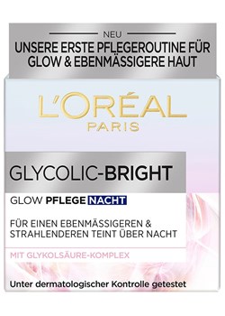 L&apos;Oréal Paris Krem na noc &quot;Glycolic-Bright&quot; - SPF 17 - 50 ml ze sklepu Limango Polska w kategorii Kremy do twarzy - zdjęcie 175080769