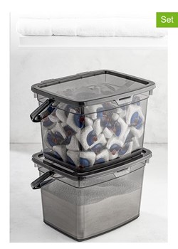 Violeta Home Pojemniki (2 szt.) w kolorze antracytowym - 4 l ze sklepu Limango Polska w kategorii Akcesoria i przechowywanie - zdjęcie 175081008
