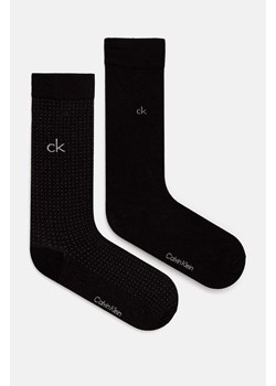 Calvin Klein skarpetki 2-pack męskie kolor czarny 701229432 ze sklepu ANSWEAR.com w kategorii Skarpetki męskie - zdjęcie 175083636