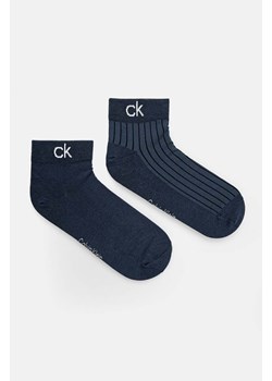 Calvin Klein skarpetki 2-pack męskie kolor niebieski 701229434 ze sklepu ANSWEAR.com w kategorii Skarpetki męskie - zdjęcie 175083638