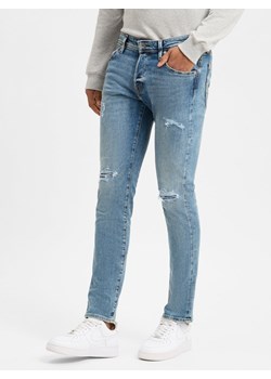 Jack & Jones Dżinsy - Glenn Mężczyźni Bawełna bielony jednolity ze sklepu vangraaf w kategorii Jeansy męskie - zdjęcie 175089467