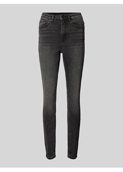 Jeansy o kroju skinny fit z wysokim stanem i odcieniem Stonewashed model ‘SOPHIA’ ze sklepu Peek&Cloppenburg  w kategorii Jeansy damskie - zdjęcie 175098697