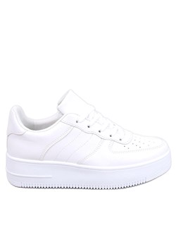 Sneakersy damskie Gauff White białe ze sklepu ButyModne.pl w kategorii Buty sportowe damskie - zdjęcie 175100976