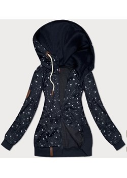 Rozpinana damska bluza w gwiazdki granat (2313) ze sklepu goodlookin.pl w kategorii Bluzy damskie - zdjęcie 175105339