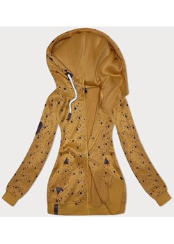 Rozpinana damska bluza w gwiazdki żółta (2313) ze sklepu goodlookin.pl w kategorii Bluzy damskie - zdjęcie 175105486