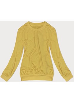 Cienka bluza dresowa damska ze ściągaczami żółta (68W05-117) ze sklepu goodlookin.pl w kategorii Bluzy damskie - zdjęcie 175105518
