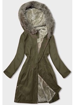 Damska parka z futerkiem army (5M3180-136) ze sklepu goodlookin.pl w kategorii Parki damskie - zdjęcie 175105768