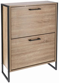 Dwukomorowa szafka na buty w stylu loft - Tamil 4X ze sklepu Edinos.pl w kategorii Zestawy mebli do przedpokoju - zdjęcie 175107058