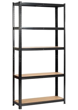 Regał Magazynowy Metalowy Czarny Stelaż 180 Cm 160X200 C9-M56 ze sklepu Edinos.pl w kategorii Regały i witryny - zdjęcie 175107085