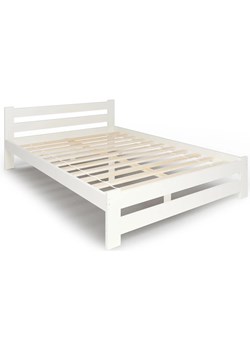 Białe łóżko drewniane w stylu skandynawskim 120x200 - Berti 3X ze sklepu Edinos.pl w kategorii Łóżka i materace - zdjęcie 175107357