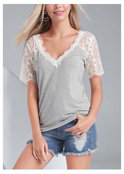 LA Angels Bluzka w kolorze jasnoszaro-białym ze sklepu Limango Polska w kategorii Bluzki damskie - zdjęcie 175109075