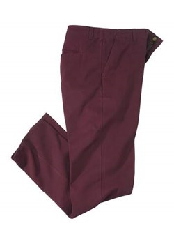 Bordowe spodnie Chino ze sklepu Atlas For Men w kategorii Spodnie męskie - zdjęcie 175109359