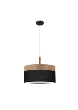 Czarno drewniana lampa wisząca - K453-Haromi ze sklepu Edinos.pl w kategorii Lampy wiszące - zdjęcie 175110755