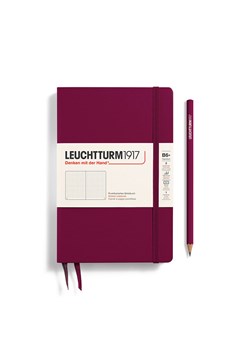 LEUCHTTURM1917 Notatnik w kolorze bordowym w kropki - B6+ ze sklepu Limango Polska w kategorii Akcesoria biurowe - zdjęcie 175111675