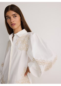 Reserved - Koszula z haftem - biały ze sklepu Reserved w kategorii Bluzki damskie - zdjęcie 175112026