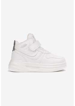 Białe Płaskie Buty Sportowe Sneakersy ze Sznurowaniem i Skórzaną Wkładką Pezirae ze sklepu renee.pl w kategorii Buty sportowe dziecięce - zdjęcie 175112776