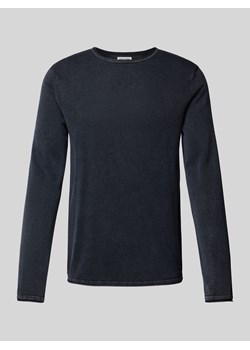 Sweter z dzianiny z okrągłym dekoltem model ‘ELEO’ ze sklepu Peek&Cloppenburg  w kategorii Swetry męskie - zdjęcie 175115236