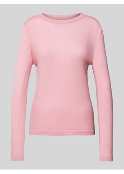 Sweter z dzianiny z okrągłym dekoltem ze sklepu Peek&Cloppenburg  w kategorii Swetry damskie - zdjęcie 175115265