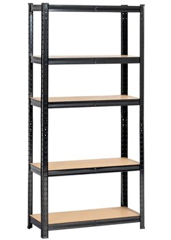 Czarny regał magazynowy 154 cm - Filove 3X ze sklepu Edinos.pl w kategorii Regały i witryny - zdjęcie 175117588