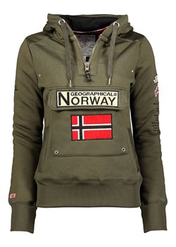 Geographical Norway Bluza &quot;Gymclass&quot; w kolorze khaki ze sklepu Limango Polska w kategorii Bluzy męskie - zdjęcie 175118639