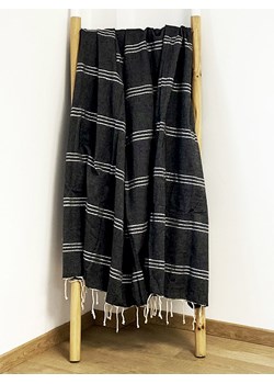 Le Comptoir de la Plage Fouta &quot;Osiris&quot; w kolorze czarnym - 200 x 200 cm ze sklepu Limango Polska w kategorii Ręczniki - zdjęcie 175118826