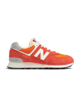 New Balance Skórzane sneakersy &quot;U574&quot; w kolorze pomarańczowo-czerwonym ze sklepu Limango Polska w kategorii Buty sportowe damskie - zdjęcie 175119955