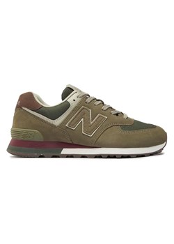 New Balance Skórzane sneakersy &quot;U574&quot; w kolorze khaki ze sklepu Limango Polska w kategorii Buty sportowe damskie - zdjęcie 175119959