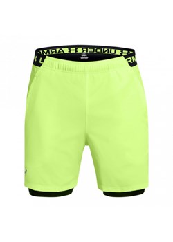 Męskie spodenki treningowe Under Armour UA Vanish Woven 2in1 Shorts - zielone ze sklepu Sportstylestory.com w kategorii Spodenki męskie - zdjęcie 175123217