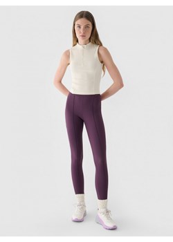 Damski top slim basic 4F 4FRAW24TSLEF182 - biały ze sklepu Sportstylestory.com w kategorii Bluzki damskie - zdjęcie 175123319
