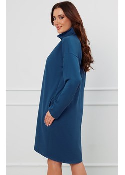 Szlafrok damski na suwak z długi rękawem jeansowy Grafi, Kolor jeans, Rozmiar S, Italian Fashion ze sklepu Primodo w kategorii Szlafroki damskie - zdjęcie 175128607