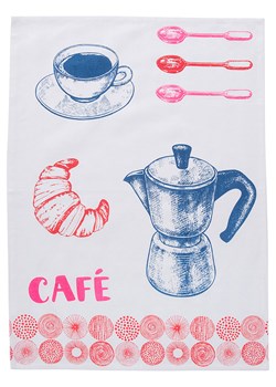 Overbeck and Friends Ściereczka "Café" w kolorze czerwono-niebieskim do naczyń - 60 x 50 cm - id: 10765372 - marki Overbeck And Friends - 175129518 Overbeck and Friends Ściereczka "Café" w kolorze czerwono-niebieskim do naczyń - 60 x 50 cm ze sklepu Limango Polska w kategorii Ścierki kuchenne - zdjęcie 175129518
