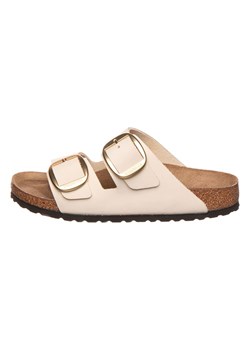 Birkenstock Skórzane klapki &quot;Arizona Big Buckle&quot; w kolorze kremowym ze sklepu Limango Polska w kategorii Klapki damskie - zdjęcie 175136275