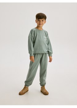 Reserved - Bawełniany komplet - jasnozielony ze sklepu Reserved w kategorii Komplety chłopięce - zdjęcie 175140538
