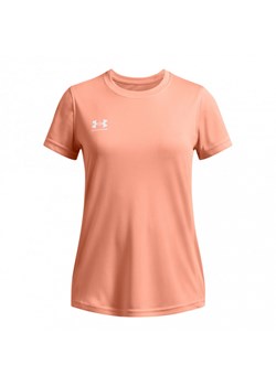 Dziewczęca koszulka treningowa Under Armour UA G\'s Challenger Train SS - pomarańczowa ze sklepu Sportstylestory.com w kategorii Bluzki dziewczęce - zdjęcie 175141048