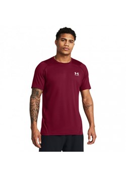 Męska koszulka treningowa Under Armour UA HG Armour Fitted SS - czerwona ze sklepu Sportstylestory.com w kategorii T-shirty męskie - zdjęcie 175141127