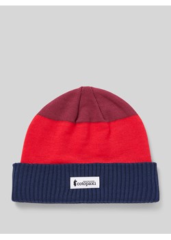 Czapka beanie z naszywką z logo model ‘ALTO’ ze sklepu Peek&Cloppenburg  w kategorii Czapki zimowe męskie - zdjęcie 175146218