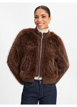 Marc Cain Kurtka damska z zawartością wełny dziewiczej Kobiety Sztuczne włókno brązowy jednolity ze sklepu vangraaf w kategorii Kurtki damskie - zdjęcie 175149048