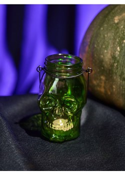 Sinsay - Świecznik w kształcie czaszki Halloween - zielony ze sklepu Sinsay w kategorii Świeczniki - zdjęcie 175150829