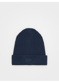 Reserved - Czapka beanie z wiskozą - granatowy ze sklepu Reserved w kategorii Czapki dziecięce - zdjęcie 175151799
