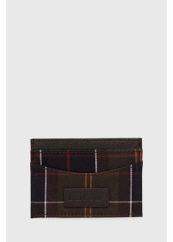 Barbour etui na karty Tartan Cardholder kolor zielony MLG0047 ze sklepu ANSWEAR.com w kategorii Etui - zdjęcie 175156299