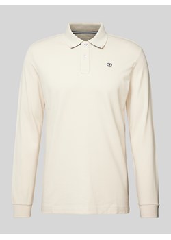 Bluzka o kroju regular fit z długim rękawem z efektem piki z czystej bawełny ze sklepu Peek&Cloppenburg  w kategorii T-shirty męskie - zdjęcie 175157637