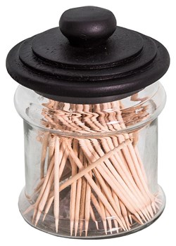 Anticline Pojemnik na wykałaczki w kolorze jasnobrązowym - wys. 10 x Ø 6,5 cm ze sklepu Limango Polska w kategorii Akcesoria kuchenne - zdjęcie 175158276