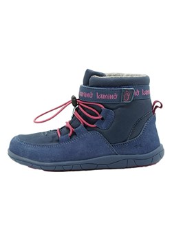 lamino Skórzane buty w kolorze niebieskim do chodzenia na boso ze sklepu Limango Polska w kategorii Buty zimowe dziecięce - zdjęcie 175159746
