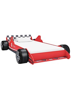 Czerwone Łóżko Dziecięce Auto Wyścigowe 90X200 N1-W13 ze sklepu Edinos.pl w kategorii Łóżka i materace - zdjęcie 175163635
