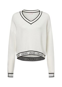 Liu Jo Collection Sweter damski z dzianiny - Maglia Kobiety écru jednolity ze sklepu vangraaf w kategorii Swetry damskie - zdjęcie 175166308