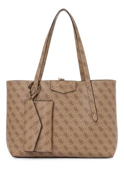 GUESS Torebka damska - Eco Brenton Kobiety Sztuczna skóra brązowy wzorzysty ze sklepu vangraaf w kategorii Torby Shopper bag - zdjęcie 175166325